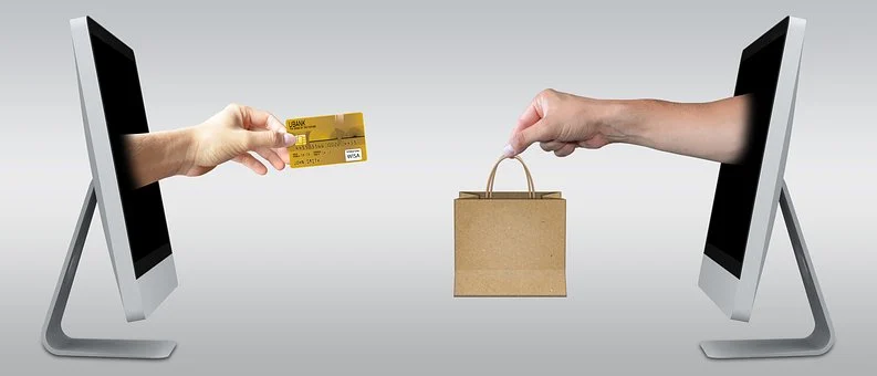 Picture showing e-commerce transaction