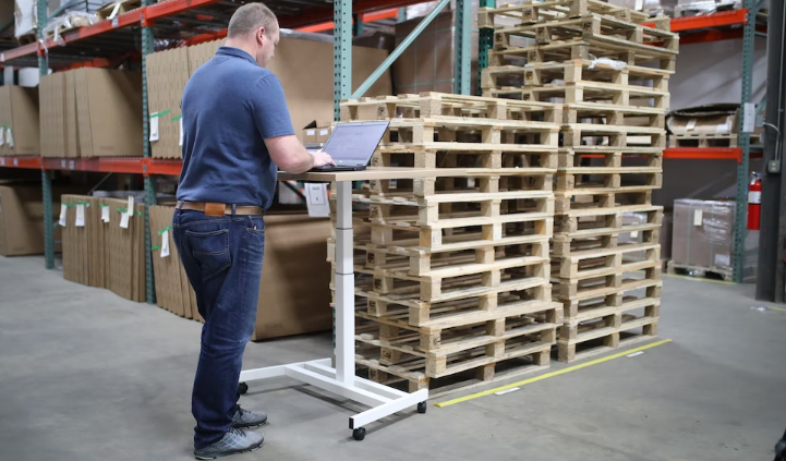 A man working in a warehouse