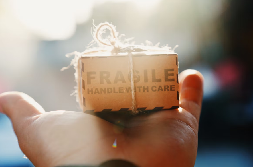 A small fragile box in a hand